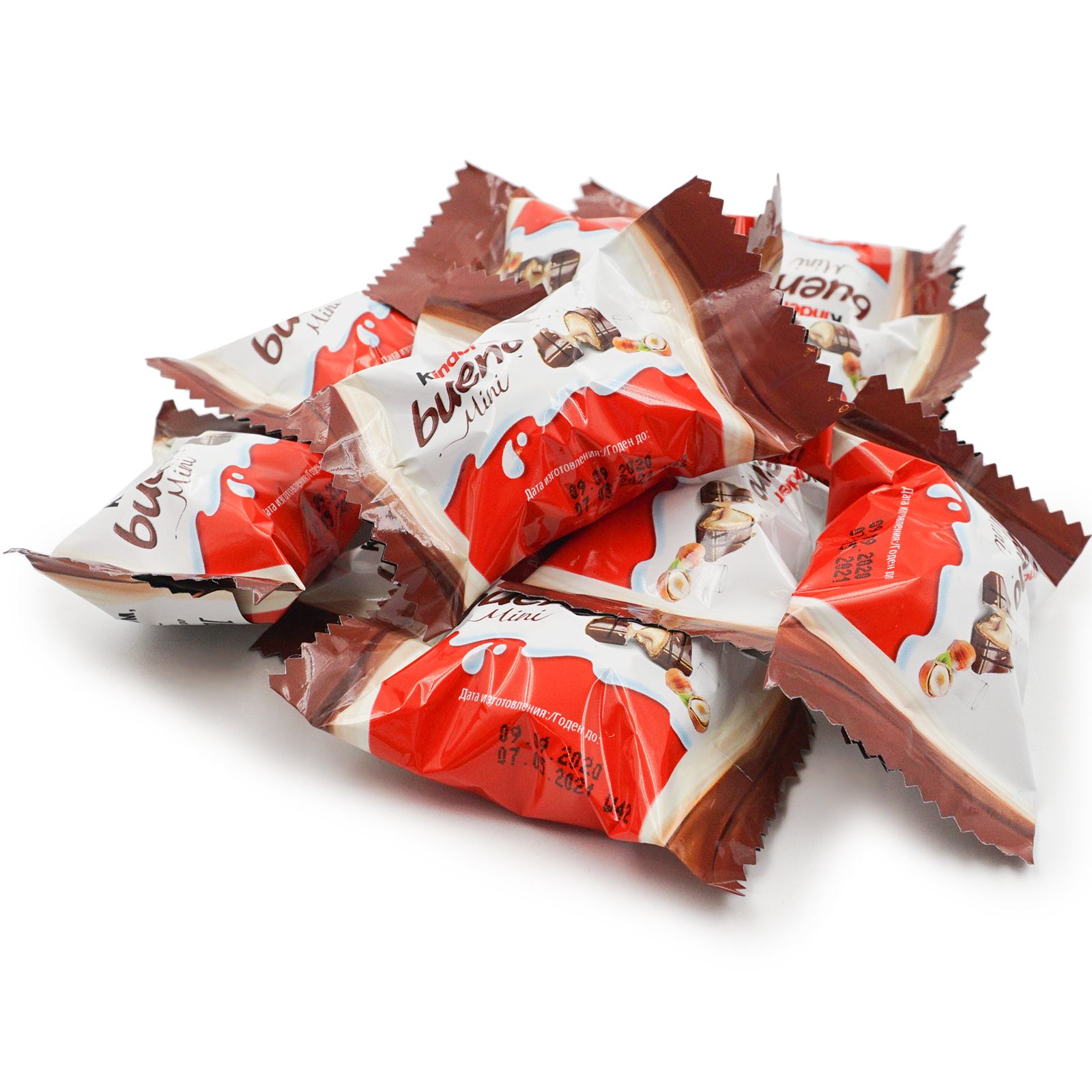 

Конфеты Kinder Bueno mini с молочно-ореховой начинкой +-100 г
