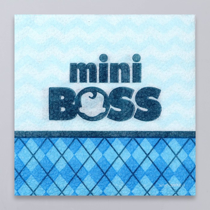 

Салфетки бумажные "Mini Boss", 24х24 см, 20 шт