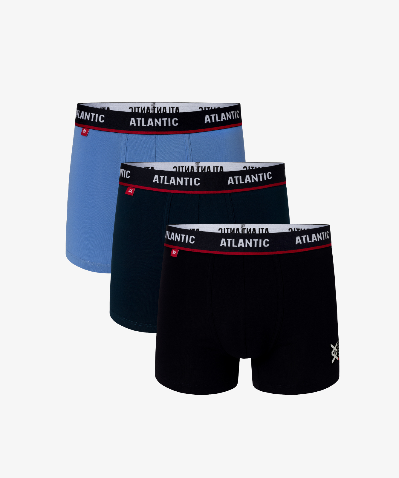 

Комплект трусов мужских АTLANTIC 3MH-042 голубых; синих XL, 3MH-042