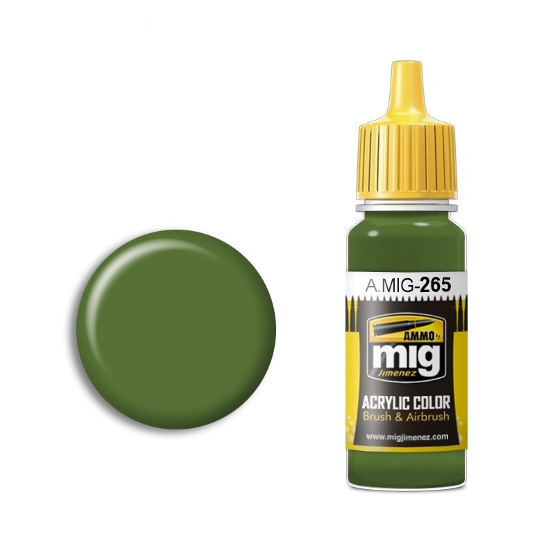 фото Amig0265 акриловая краска ijn mitsubishi green 17мл ammo mig