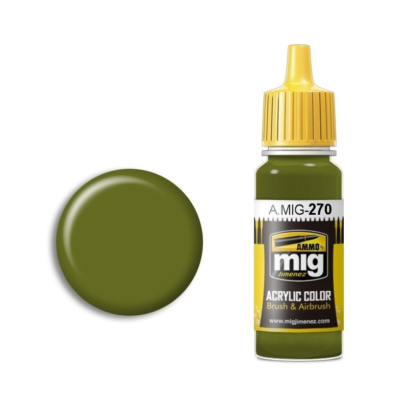 фото Amig0270 ammo mig акриловая краска mitsubishi interior green 17мл