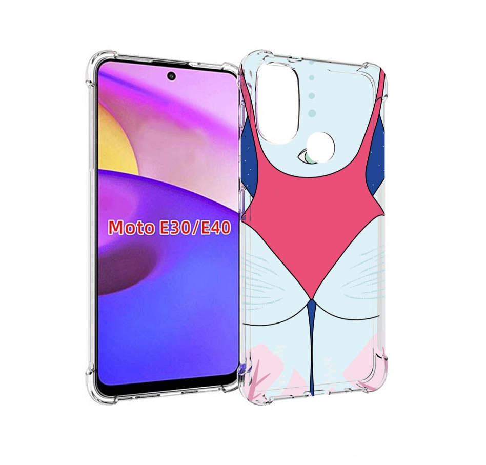 

Чехол бампер MyPads девушка-с-глазом-на-спине для Motorola Moto, Прозрачный, Tocco