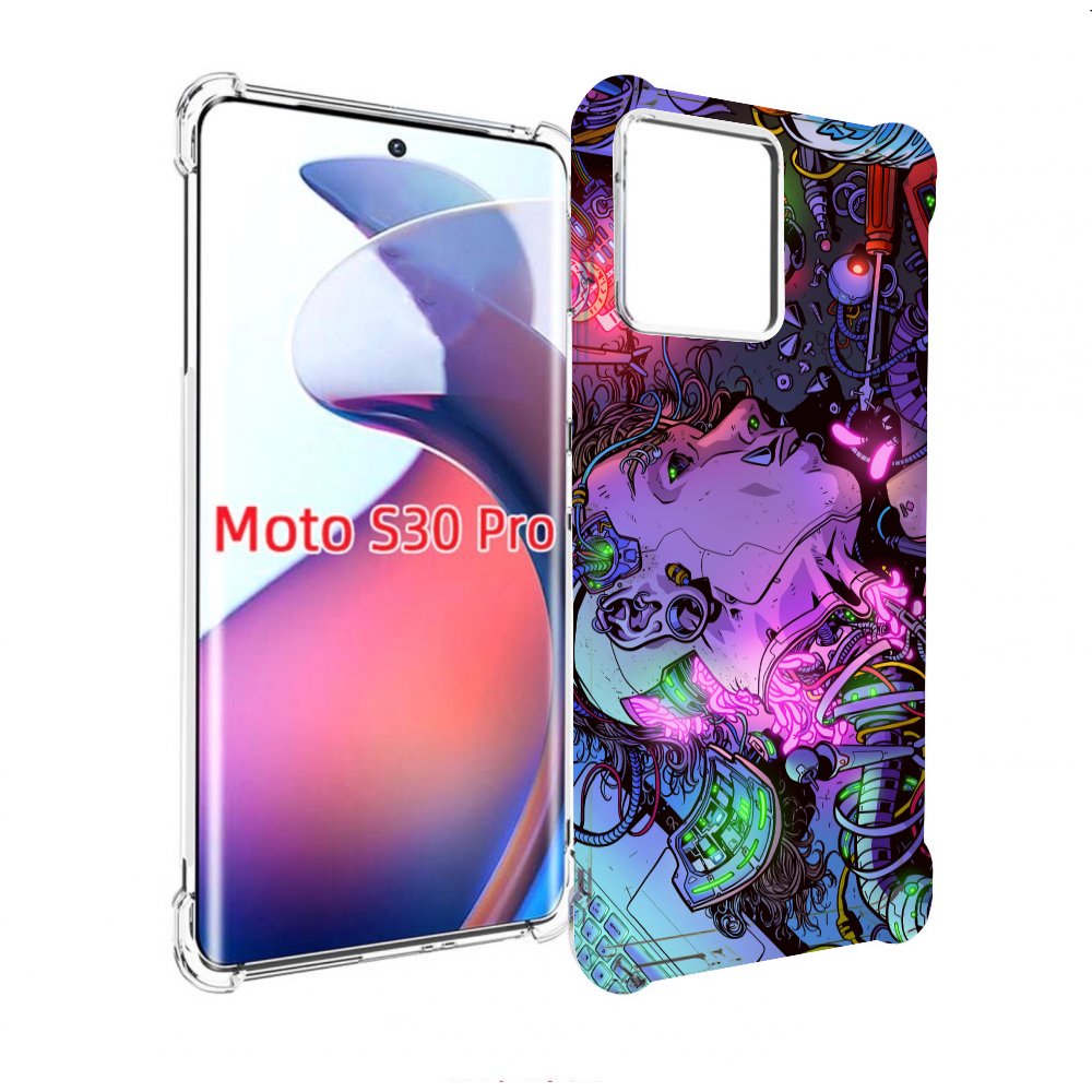 

Чехол MyPads голова робота мультик для Motorola Moto S30 Pro, Прозрачный, Tocco