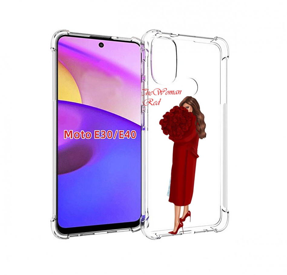 

Чехол бампер MyPads девушка-полностью-в-красном женский для Moto, Прозрачный, Tocco