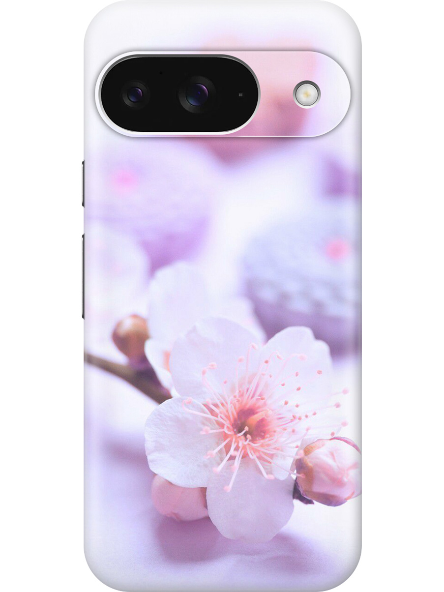 

Силиконовый чехол на Google Pixel 9 с принтом "Цветок вишни", Прозрачный;белый;фиолетовый, 784809722
