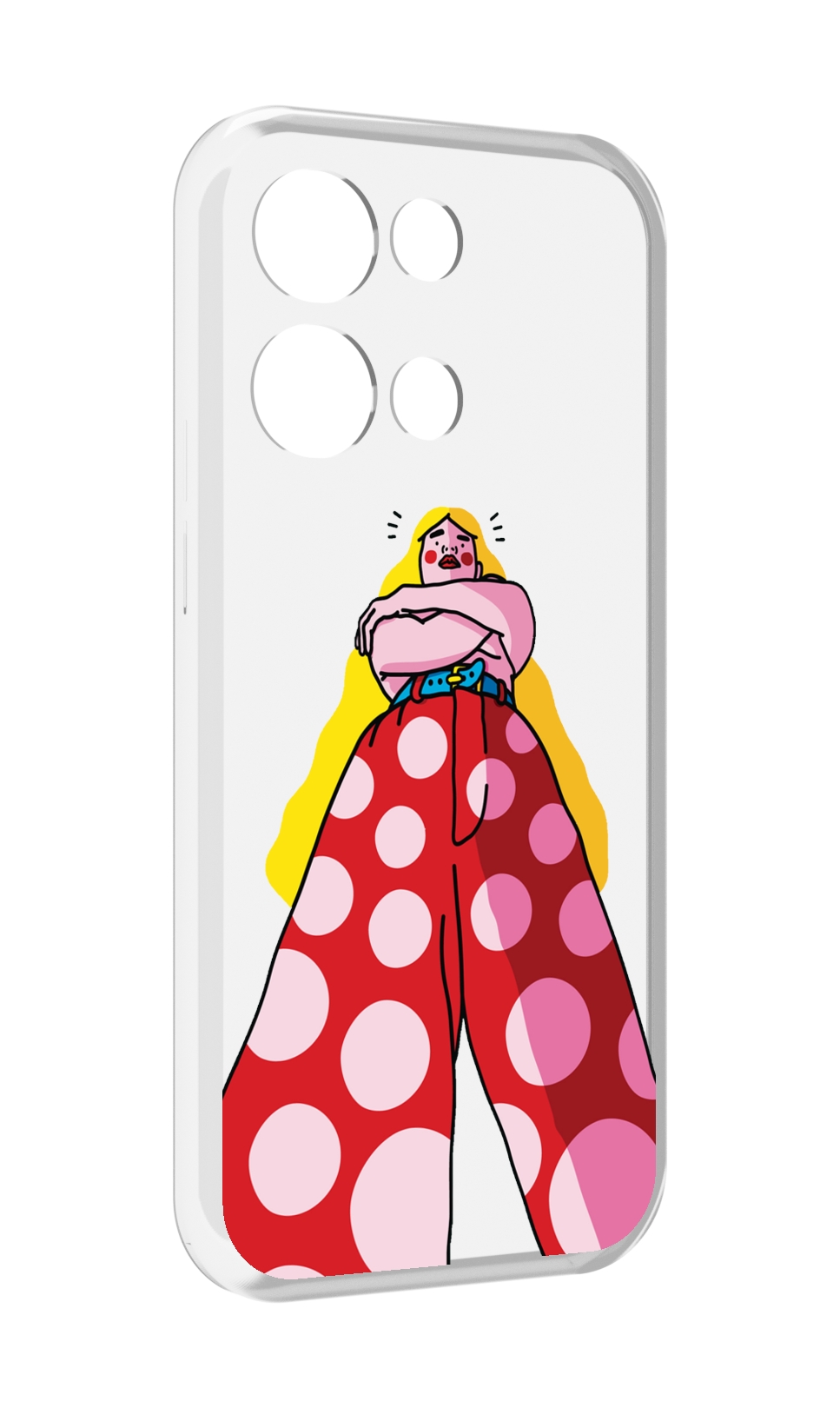 

Чехол MyPads высокая-девушка для OPPO Reno8 Pro, Прозрачный, Tocco