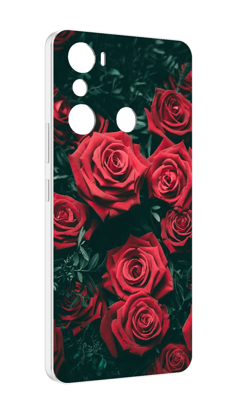

Чехол MyPads красные-бархатные-розы для Infinix Hot 20i, Прозрачный, Tocco