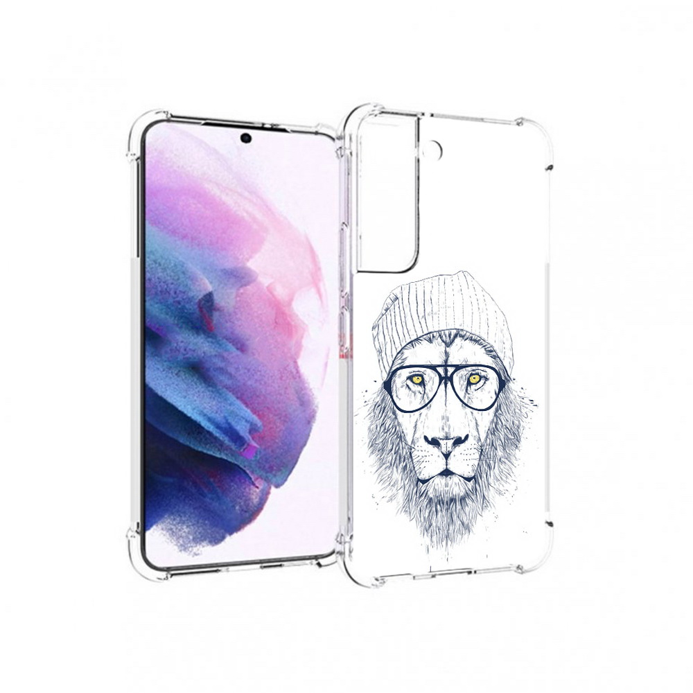 

Чехол MyPads Tocco для Samsung Galaxy S22 хиппи лев (PT194926.508.663), Прозрачный, Tocco