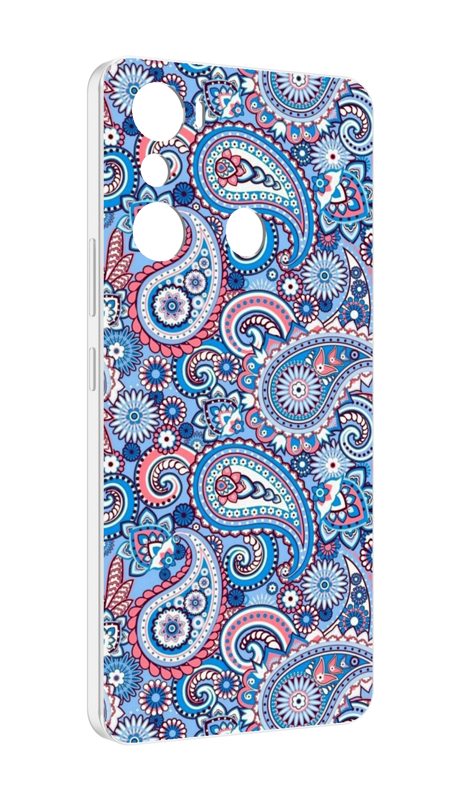 

Чехол MyPads красивый голубой арнамент для Infinix Hot 20i, Прозрачный, Tocco