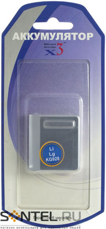 Аккумуляторная батарея Li-Ion x3 LG KG928