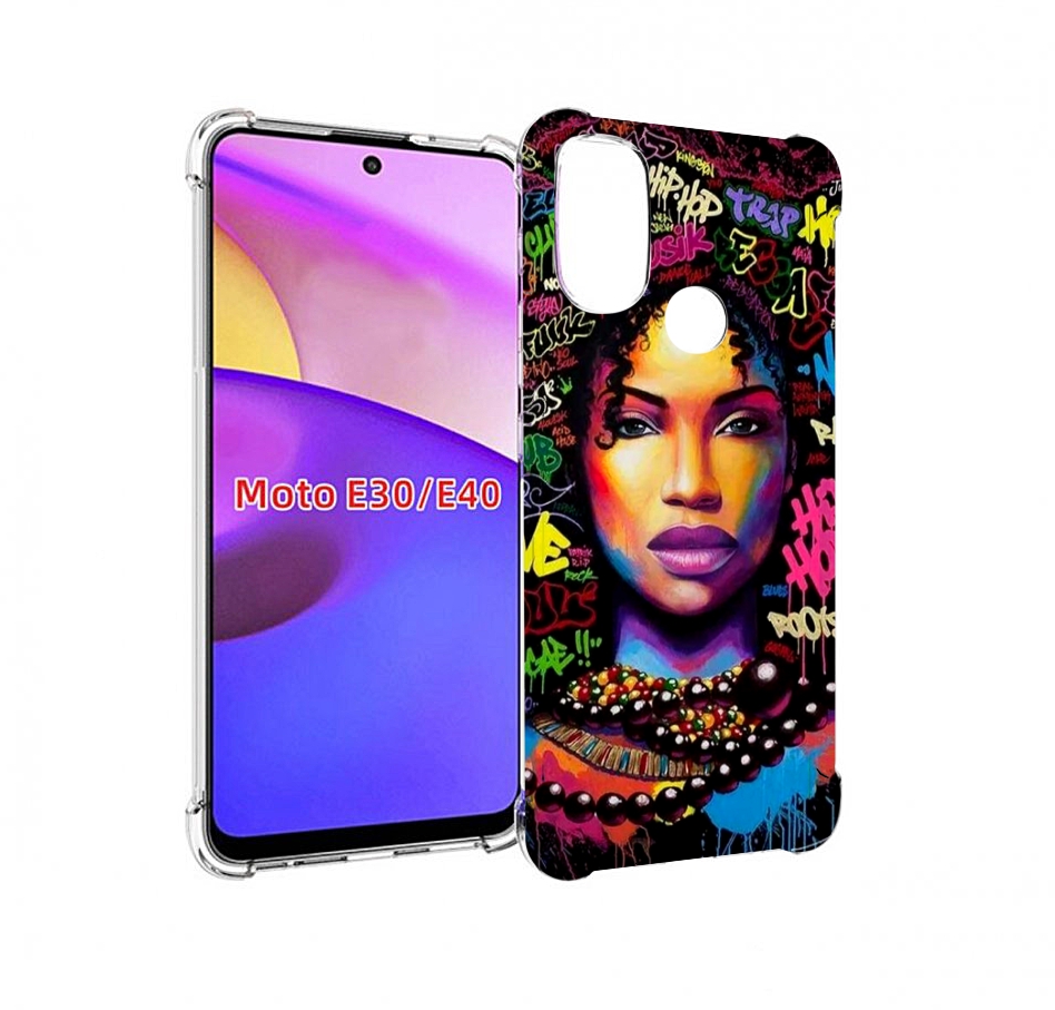

Чехол бампер MyPads девушка-в-граффити женский для Motorola Moto, Прозрачный, Tocco