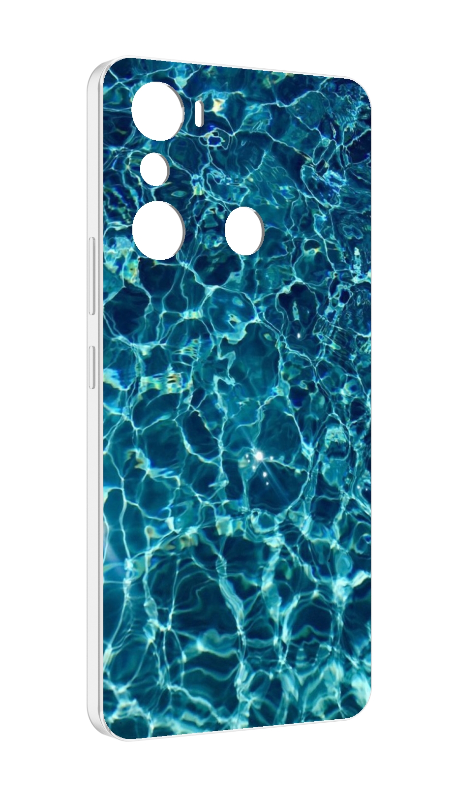

Чехол MyPads красивая голубая вода для Infinix Hot 20i, Прозрачный, Tocco