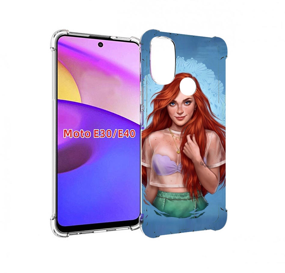 

Чехол бампер MyPads девушка-в-голубом-фоне женский для Motorola, Прозрачный, Tocco