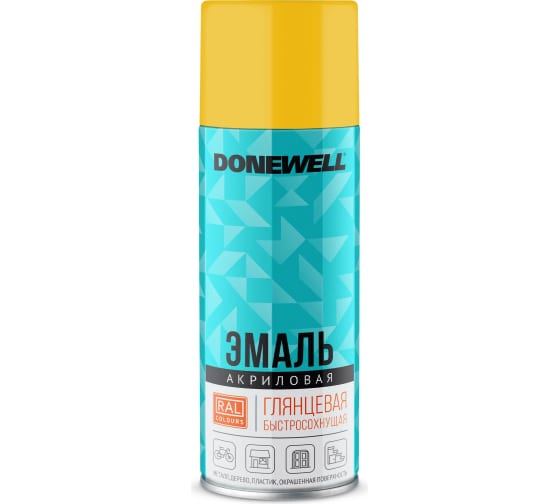 Эмаль универсальная акриловая RAL 1018 жёлтая глянцевая DONEWELL DONEWELL DWA1018