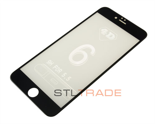 

Защитное стекло для iPhone 6 5.5 4D черное в т/у