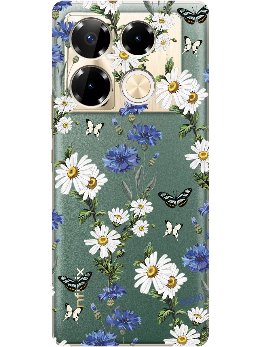 

Силиконовый чехол на Infinix Note 40 Pro / 40 Pro 5g / 40 Pro+ 5g с принтом 801409, Прозрачный;голубой;зеленый, 782627023