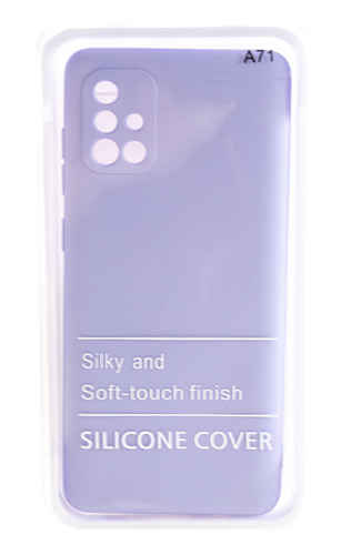 

Накладка Silicone Case для Samsung A71 сиреневый, Фиолетовый