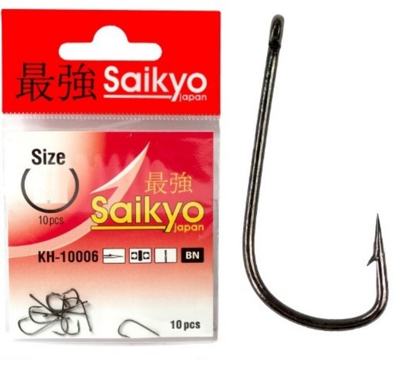 Крючки Saikyo KH-10006 Sode Ring BN №12 ( 1 упк. по 10шт.)