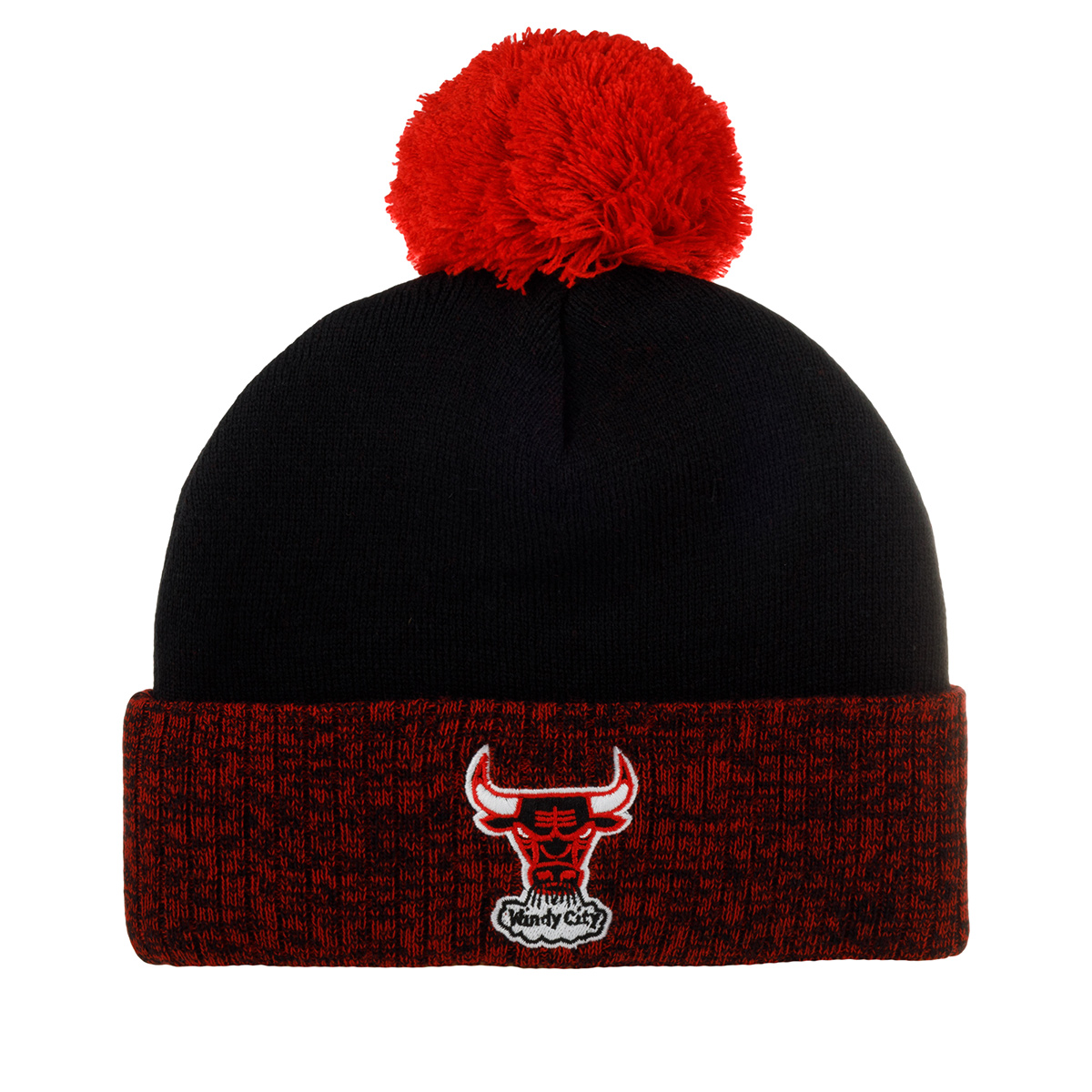 Шапка унисекс Mitchell&Ness HPCK1052-CBUYYPPPChicagoBullsNBA черная/красная, one size