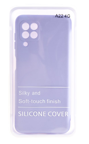 

Накладка Silicone Case для Samsung A22 сиреневая, Фиолетовый