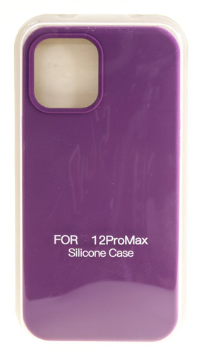 

Hакладка Silicone Cover для iPhone 12 Pro Max, фиолетовый (6)