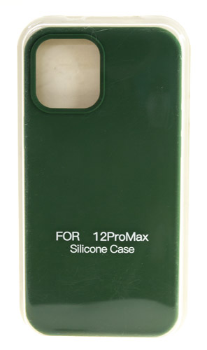 

Hакладка Silicone Cover для iPhone 12 Pro Max, темно-зеленый (23)