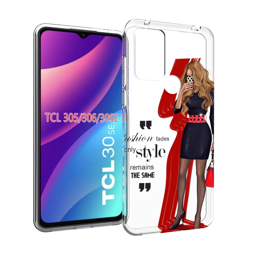 

Чехол MyPads Модная-девушка женский для TCL 30SE/305/306/30E, Tocco