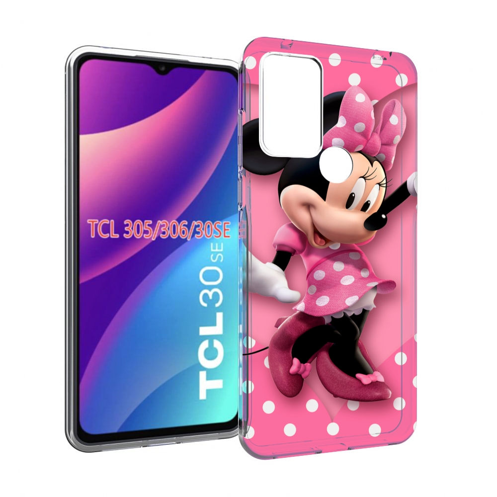 

Чехол MyPads Минни-Маус-в-сердце женский для TCL 30SE/305/306/30E, Tocco