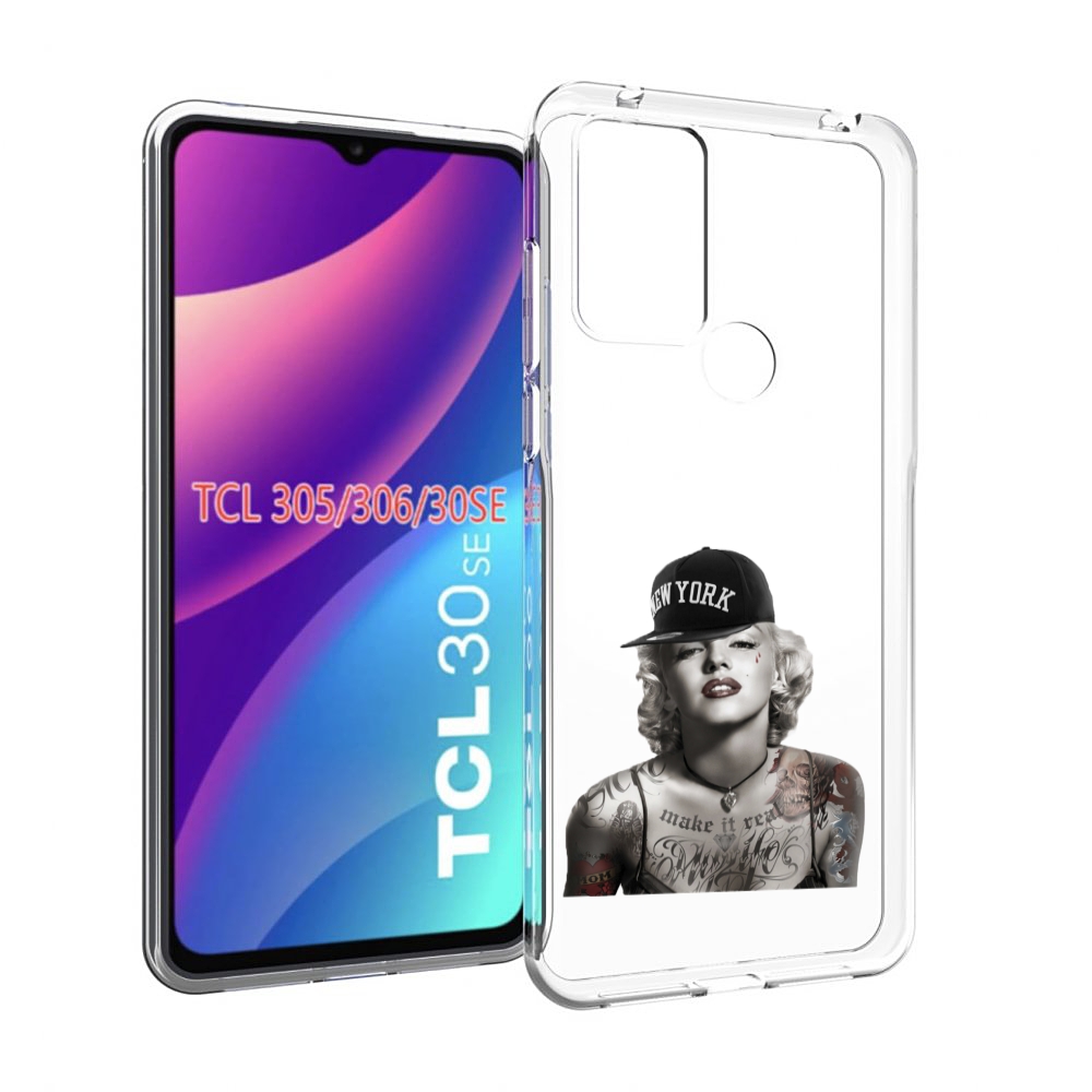 

Чехол MyPads Мерлин Монро с тату женский для TCL 30SE / TCL 305 / TCL 306 / TCL 30E, Tocco
