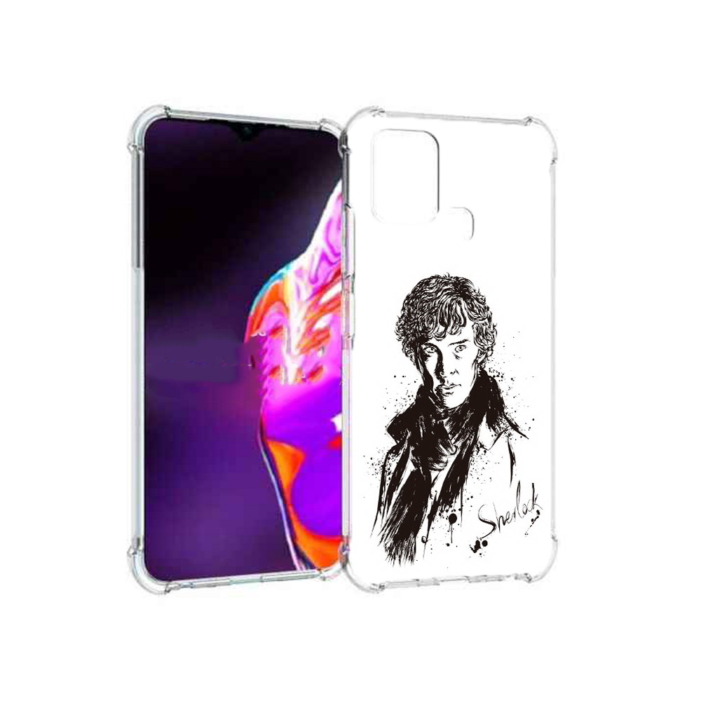 

Чехол MyPads Tocco для Infinix Hot 10s шерлок холмс портрет, Прозрачный, Tocco