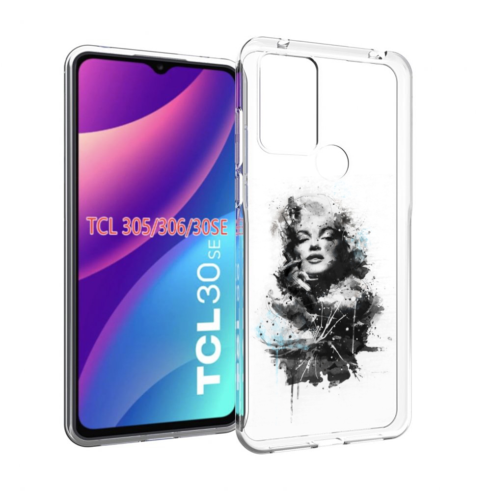 

Чехол MyPads Мерлин Монро загадочная женский для TCL 30SE/305/306/30E, Tocco