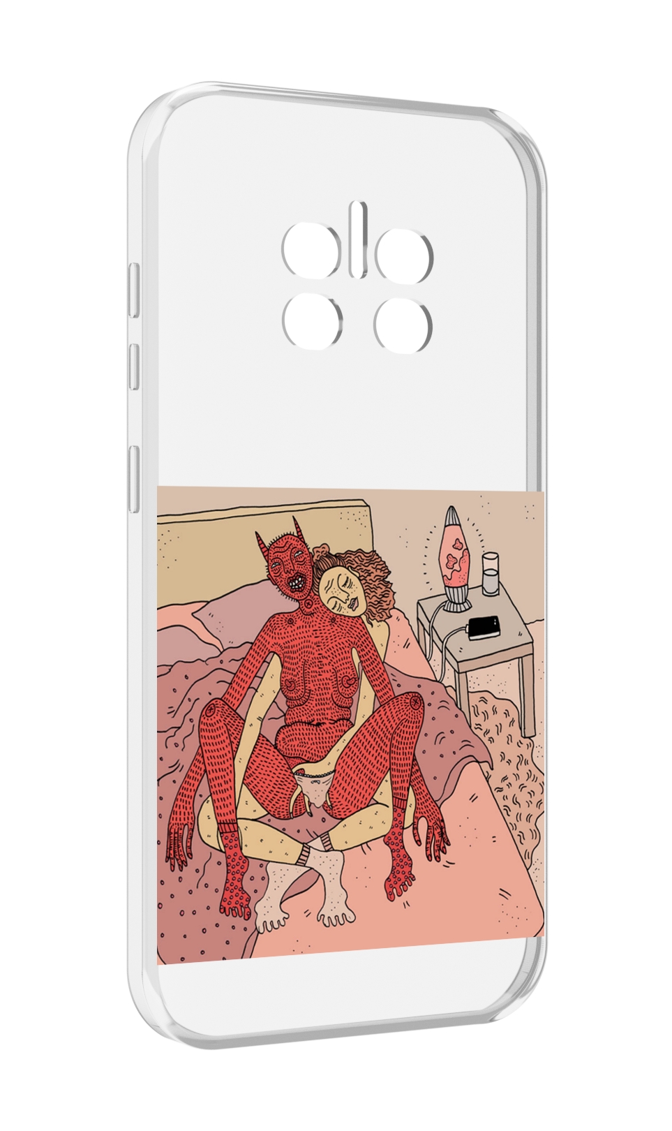 

Чехол MyPads девушка-без-кожи для Doogee V11, Прозрачный, Tocco