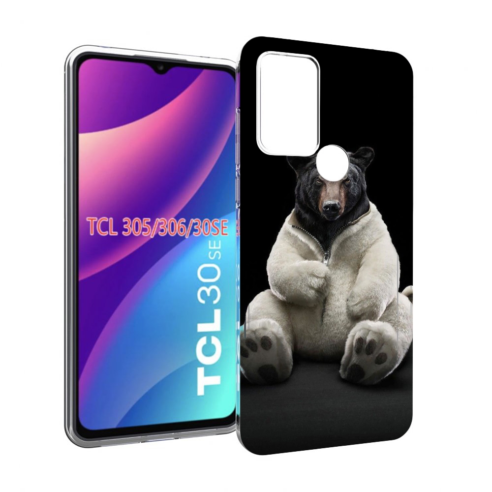 

Чехол MyPads Медведь-бурый-белый для TCL 30SE/305/306/30E, Tocco