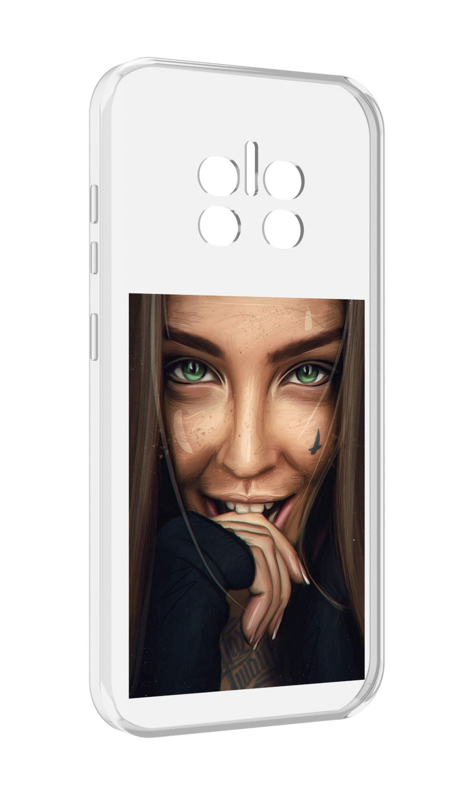 

Чехол MyPads девушка улыбается женский для Doogee V11, Прозрачный, Tocco