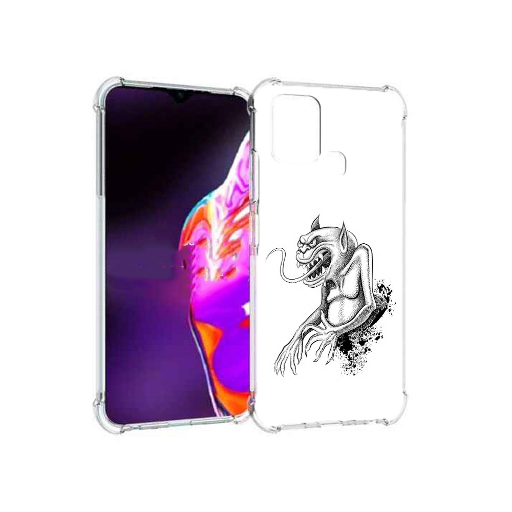 

Чехол MyPads Tocco для Infinix Hot 10s чорт, Прозрачный, Tocco