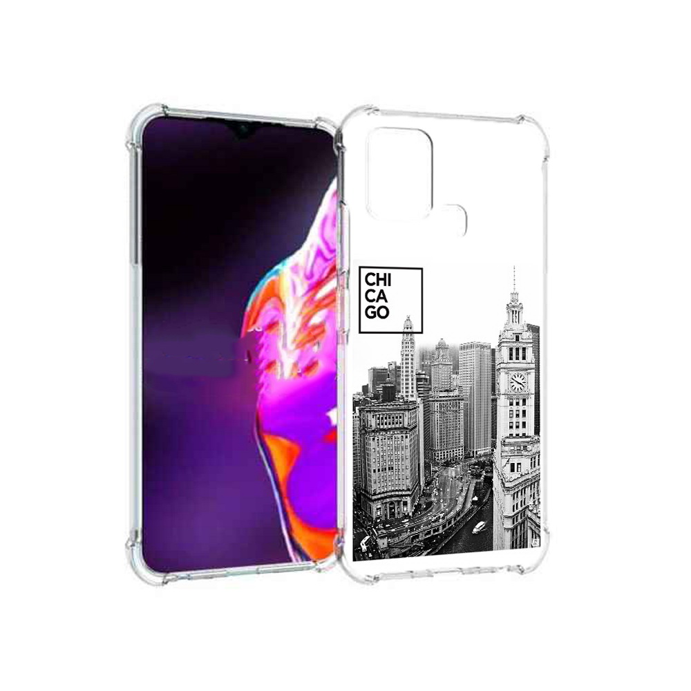 

Чехол MyPads Tocco для Infinix Hot 10s черно белый чикаго, Прозрачный, Tocco