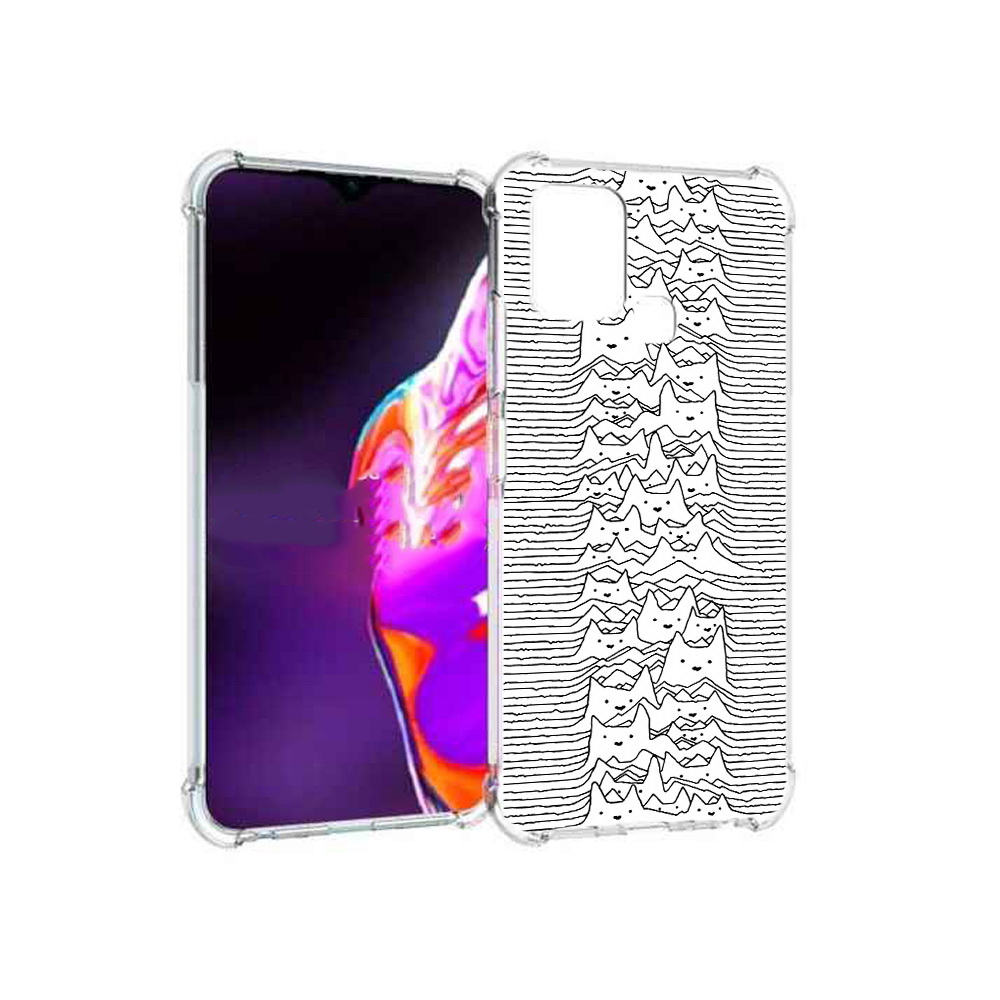 

Чехол MyPads Tocco для Infinix Hot 10s черно белые коты 3D, Прозрачный, Tocco
