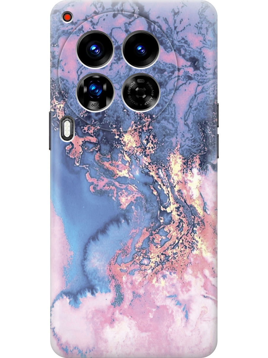 

Силиконовый чехол на Tecno Camon 30 Premier 5g с принтом "Синий мрамор", Прозрачный;голубой, 782633031