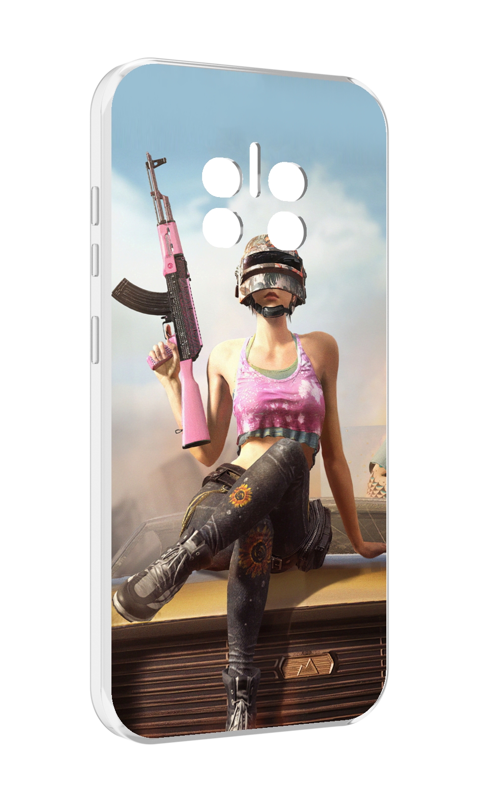 

Чехол MyPads девушка из PUBG для Doogee V11, Прозрачный, Tocco