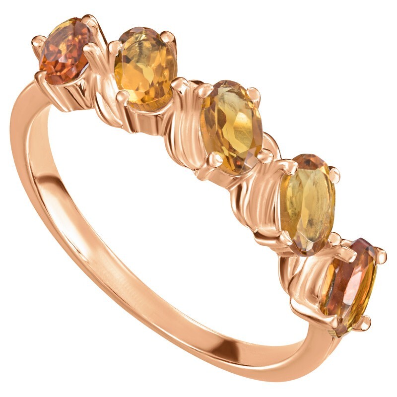

Кольцо из серебра с цитрином р. LAZURIT-ONLINE 847102, 847102
