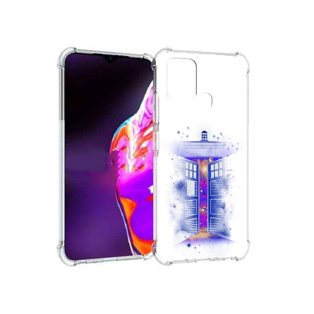 

Чехол MyPads Tocco для Infinix Hot 10s фиолетовый уголок абстракция, Прозрачный, Tocco