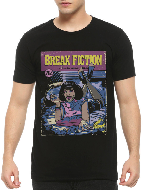 

Футболка мужская DreamShirts Studio Фредди Меркьюри - Криминальное Чтиво 2 черная M, Черный, Фредди Меркьюри - Криминальное Чтиво 2