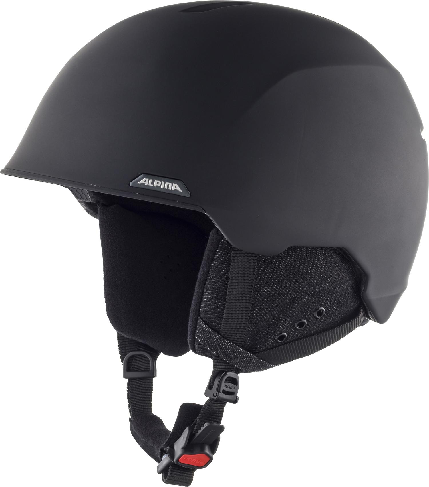 фото Горнолыжный шлем alpina albona 2021, black matt, m/l