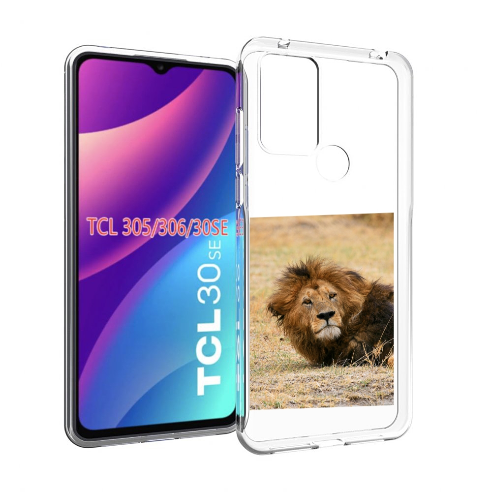 

Чехол MyPads Лев-лежит мужской для TCL 30SE / TCL 305 / TCL 306 / TCL 30E, Tocco