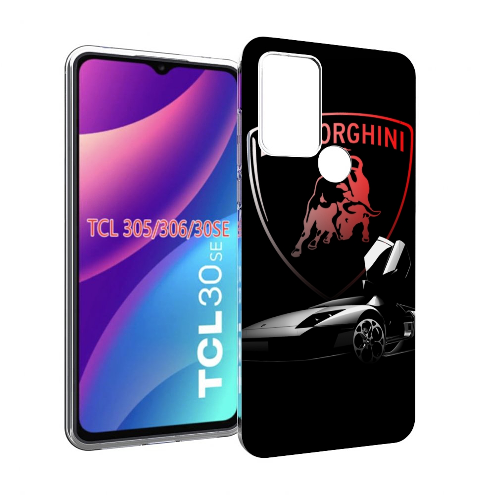 

Чехол MyPads Ламборгини-black мужской для TCL 30SE/305/306/30E, Tocco
