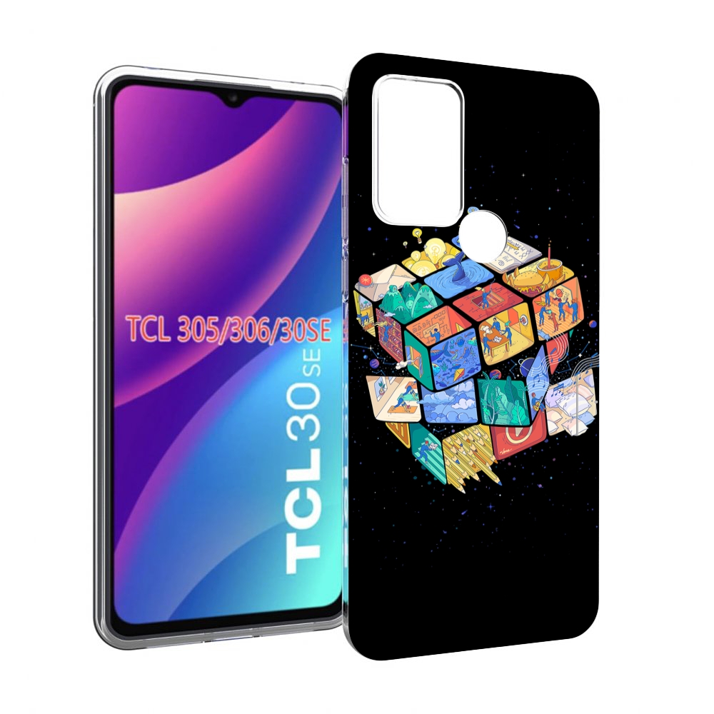 

Чехол MyPads Кубик-Рубика для TCL 30SE / TCL 305 / TCL 306 / TCL 30E, Tocco