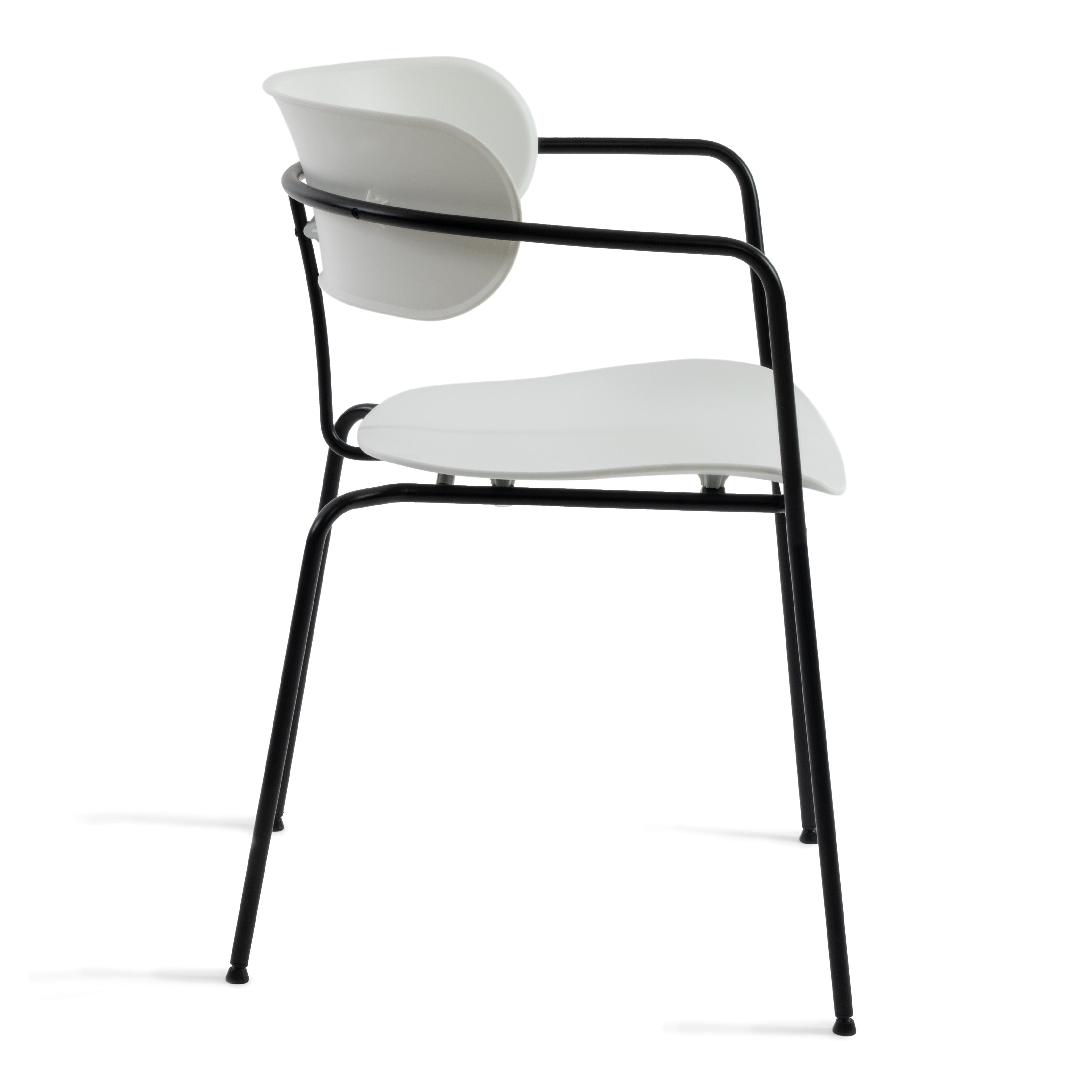 фото Кресло офисное tetchair van hallen (mod. 2433), пластик/металл, white/black