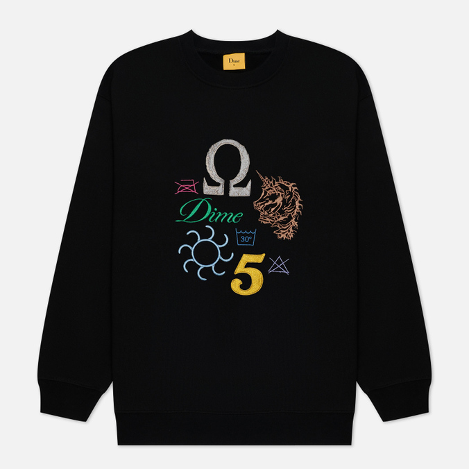 

Свитшот мужской Dime Codex Crew Neck черный M, Codex Crew Neck