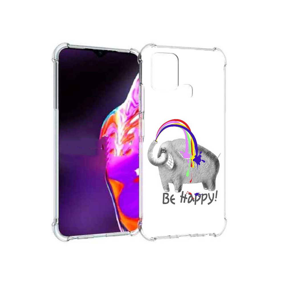 

Чехол MyPads Tocco для Infinix Hot 10s счастливый слон, Прозрачный, Tocco