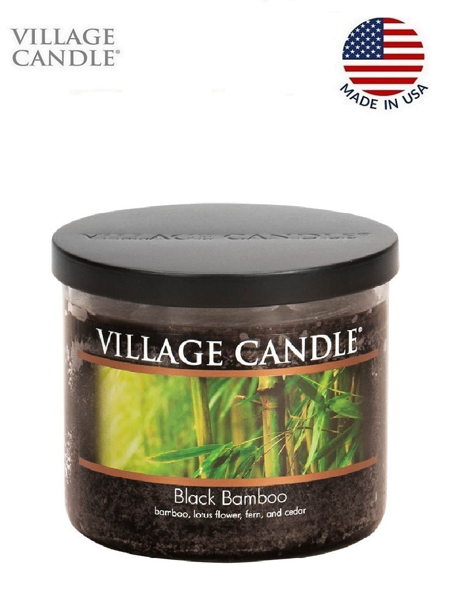 фото Ароматическая свеча village candle "black bamboo", чаша, средняя